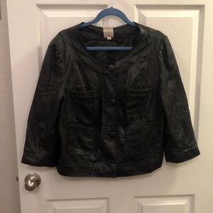 Halogen leather jacket.